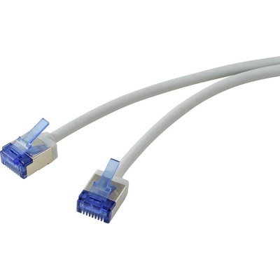 Renkforce RF-7116934 RJ45 sieťový CAT 6A U/FTP 10m sivý