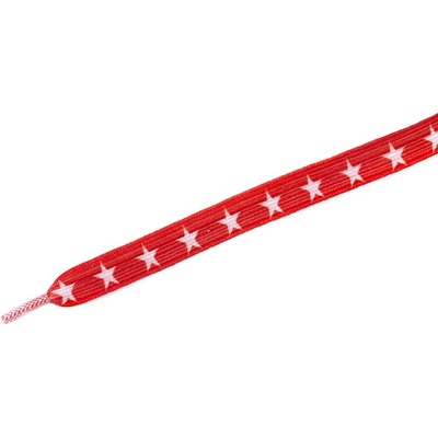 Tobby STARS Dětské elastické ploché červené/bílé