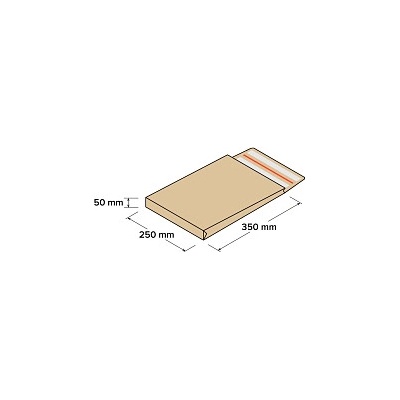 Papierové obálky S – 250x350x50mm, 25 ks