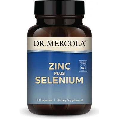 Dr. Mercola Zinok 15 mg + selén 200 mcg 90 kapsúl
