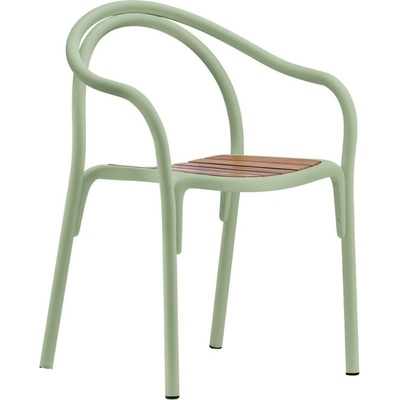 Pedrali Soul zelená kovová zahradní židle