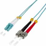 Conneu LC-UPC-ST-UPC, мулти мод OM3 дуплекс, 2мм. Дължина 5 метра (CNFJ-LCSTOM3DAQ2mm-5)