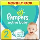 Pleny Pampers Active Baby 2 228 ks