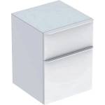 Geberit Smyle Square среден стенен шкаф бял 2 чекмеджета 45 см (500.357.00.1)