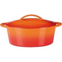 GSW Litinový hrnec na dušení / Pekáč 33x25 cm oranžová pekáč
