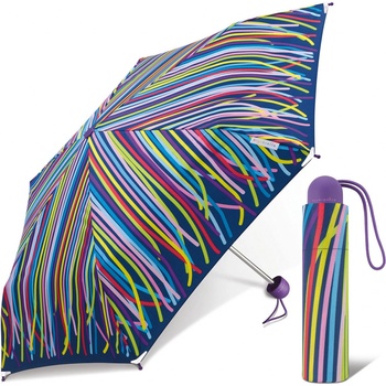 Ergobrella Funny stripe dievčenský skladací dáždnik vícebarevný