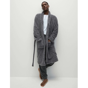 Marks & Spencer Флийсен халат Supersoft Marks & Spencer сива Marks & Spencer | Siv | МЪЖЕ | S