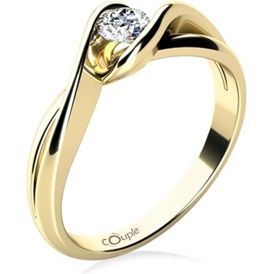 Couple zásnubní prsten Annie žluté zlato a zirkon 6814134 0 1