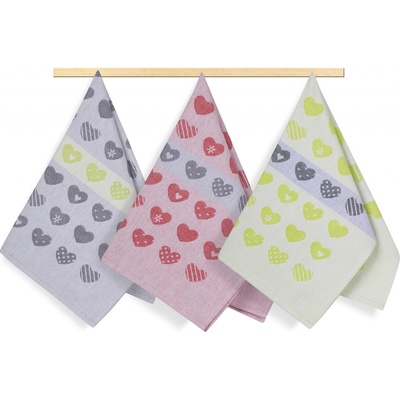 Brotex Kuchyňská utěrka 50 x 70 cm srdíčka – Hledejceny.cz