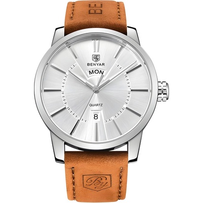 BENYAR Часовник benyar ug-14277 - Кафяво / Сребърно kp14277
