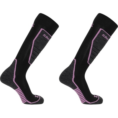 Salomon Дамски ски чорапи Salomon Access 2 Pack Ski Socks Womens - Black