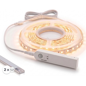 SmartLED КОМПЛЕКТ 1x LED лента с датчик FLEX LED/3, 6W/4xAA 2 m + 2x вграден профил 1 m (SD0028B)