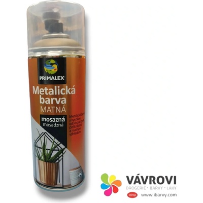 Primalex Sprej - metalická barva 400ml - mosazná MAT