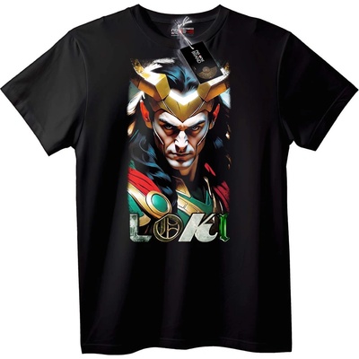 NOONEBRAND Тениска Локи Marvel - 7XL, Black
