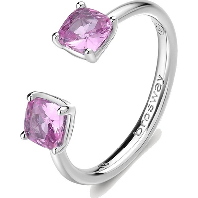Brosway strieborný prsteň Fancy Vibrant Pink FVP11 S