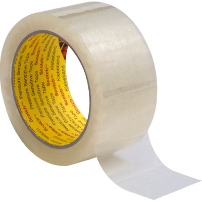 3M vysokokvalitná hrubá baliaca páska, priehľadná, 66 m x 75 mm