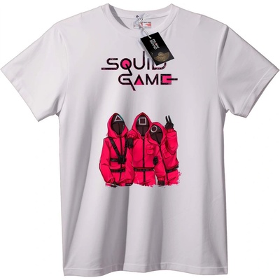 NOONEBRAND Тениска Червен комбинезон от Squid Game - 2XL, White