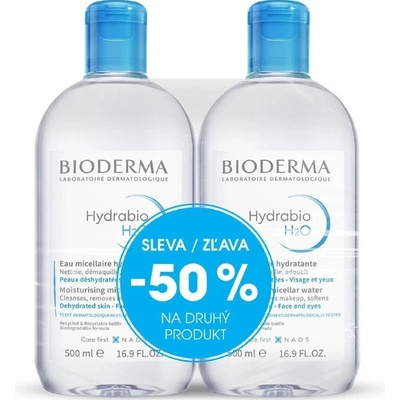 Bioderma Hydrabio H2O Festival micelárna pleťová voda 2 x 500 ml darčeková sada