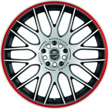 Barracuda Karizzma 8x18 5x112 ET27 black polished trim red