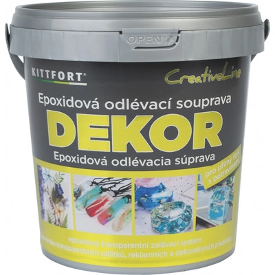 Kittfort Epoxidová pryskyřice Dekor, 260 g KRISTALOVA PRYSKYRICE SET 260G