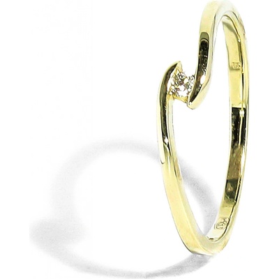 Blink-Blink Jemný zlatý prsteň s diamantom 1330ZDG