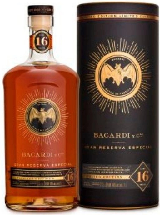 Bacardi Gran Reserva Especial 16 限定版 1L Bacardi 16 Year Gran Reserva Especial Limited Edition 2021