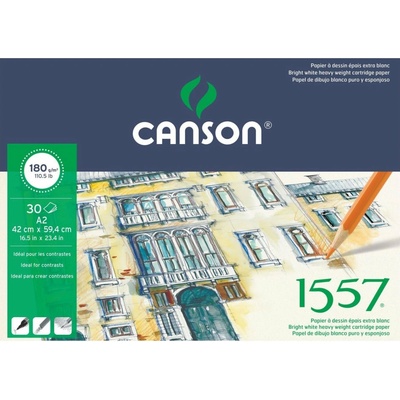 Canson Skicovací blok 1557 A2 180 g 30 listov lepený