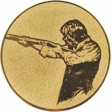 D1-A52/G Emblém pr.25mm streľba trap zlatý