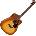 Yamaha FGX800C Sandburst