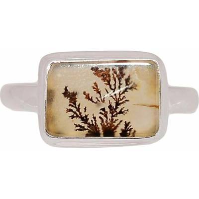 Nefertitis Achát dendritický prsten stříbro R2056 NF59753 61 mm 3,8