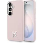 KARL LAGERFELD Калъф за Samsung Galaxy S26 - Wrapped Grained Leather с K Head Logo MagSafe - Karl Lagerfeld - Розов