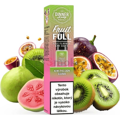 Dinner Lady Bar Salt Kiwi Passion Guava 10 ml 10 mg
