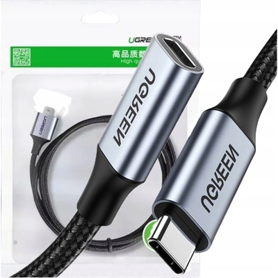 Ugreen US372 Prodlužovací USB-C 3.1 Gen2, 4K, 100 W, 0,5m, černý