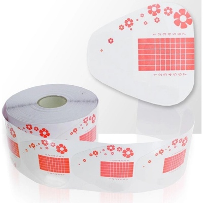 Allepaznokcie šablony Flowers na nechty ružové 100ks