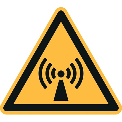 Značka Neionizujúce elektromagnetické žiarenie, ISO 7010, fólia, SK, 200 mm, 10 ks