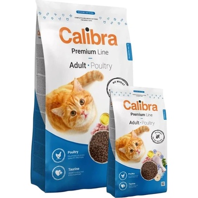 Calibra Cat Premium Line Adult Poultry 10 kg + 2 kg ZADARMO