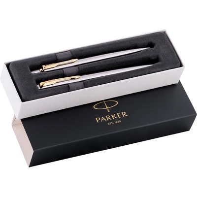 Parker Jotter Stainless Steel GT sada plnicí pero a kuličková tužka 1501/1563257 – Zboží Živě
