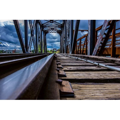 DIMEX ART Флизелинов фототапет железопътни линии 375 x 250 см