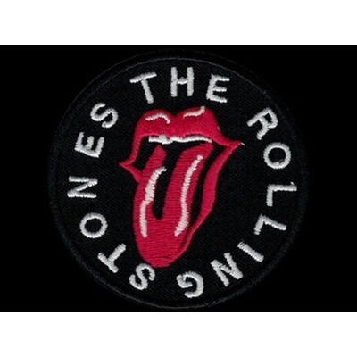 Nášivka ROLLING STONES round vyšívaná zažehlovací