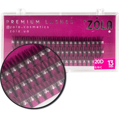 Zola Premium Cluster Lashes umělé trsové řasy 20D délka: 13 mm