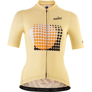 Nalini Дамска фланелка с къс ръкав за колоездене Nalini Women's Miaohaus Jersey Cycling jersey - Champagne (156-2821-0214)