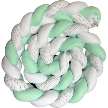 Blossom Bay Обиколник Blossom Bay - 330 cm, мента с тъмносини точици (ob-3-L-9-32-1)