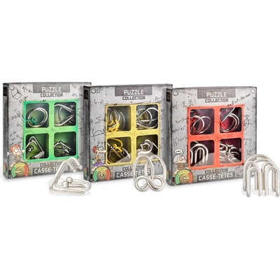 Eureka Комплект от 4 метални пъзела Eureka Puzzle Collection