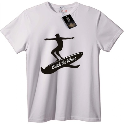 NOONEBRAND Тениска Улови Вълната Сърфист - 7XL, Black