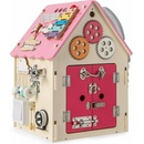 Costway Activity Board domček ružový