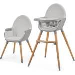 KinderKraft Детско столче за хранене Kinderkraft Fini 2, 2в1, в сиво