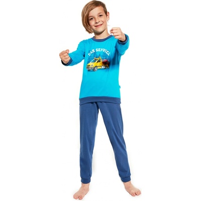 Chlapčenské pyžamo Cornette Kids Boy Car Service Modrá