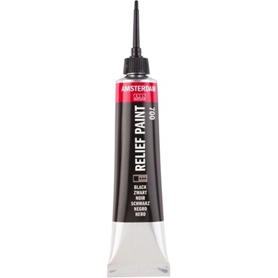 Amsterdam Relief Paint 20 ml | černá