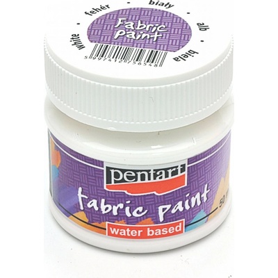 Farba na textil 50 ml biela