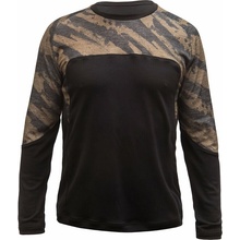 Sensor FT MEN'S ESCAPE merino LONG SLEEVE tee black/brush Černá triko